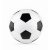 Kleine voetbal  15cm wit/zwart