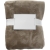 Flanellen fleece (280 gr/m²) deken Sean khaki (ecru)