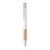 Pen van aluminium & Bamboe wit